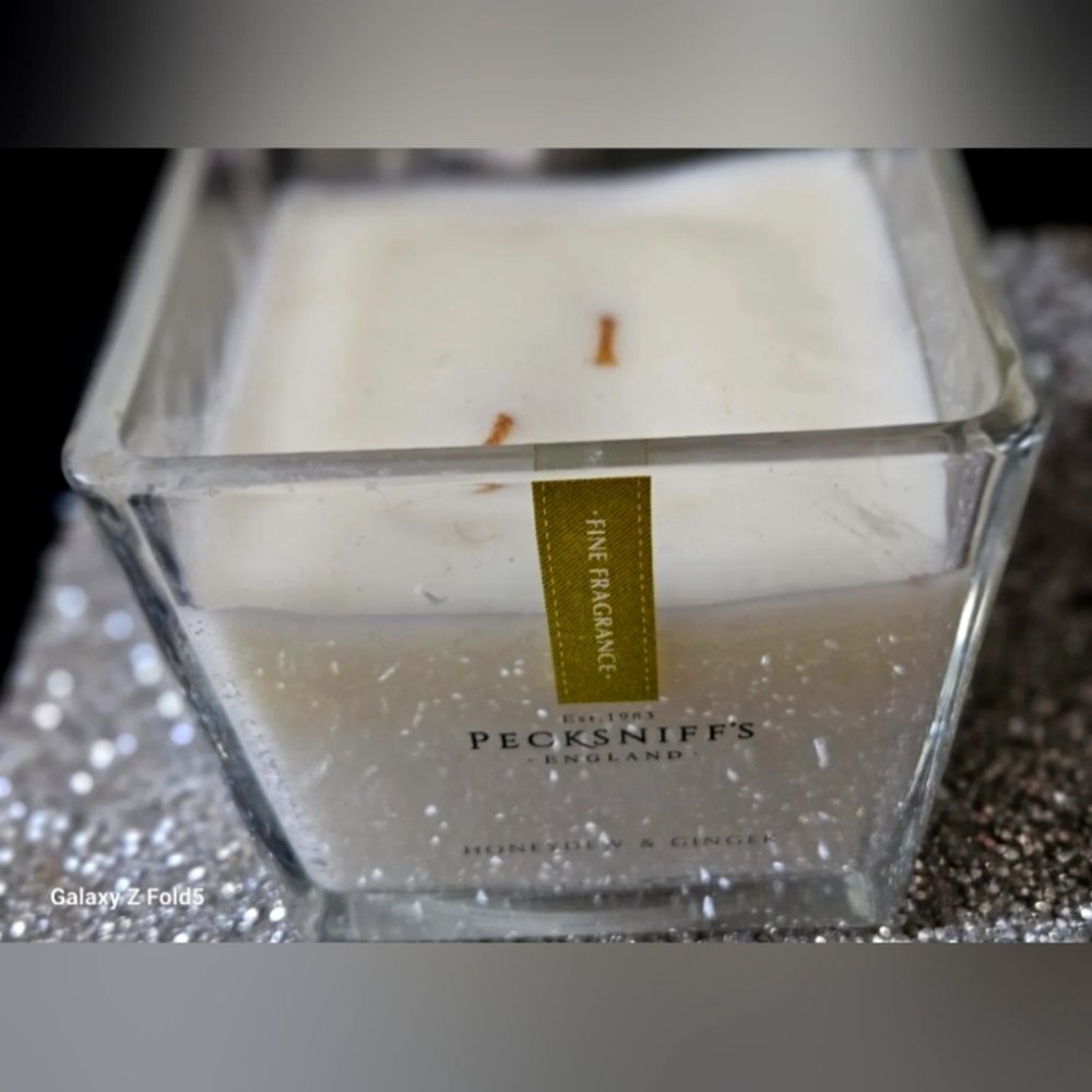 HUGE PECKSNIFF'S Honeydew Ginger 2 Wick ENORMOUS Candle 860g 30.3 Oz New RARE